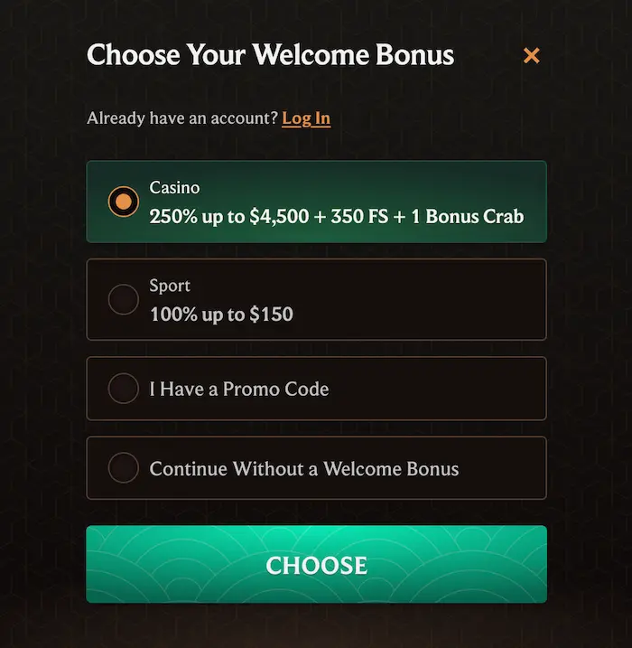 CrownPlay Casino CA reg